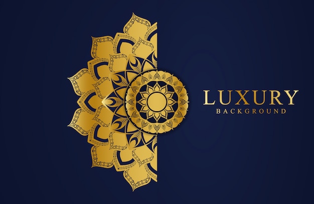 Luxury Background Design with mandala flower style