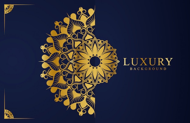 Luxury Background Design with mandala flower