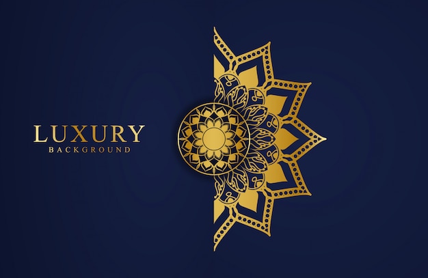 Luxury Background Design with mandala flower