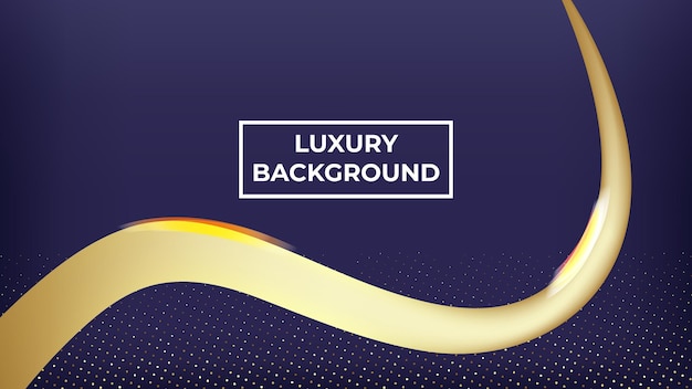 Luxury background and golden waves, easy to edit