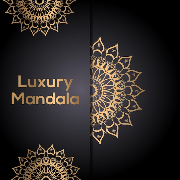 Vector luxury background ornamental mandala design