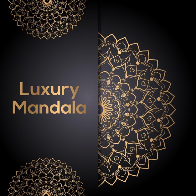 Vector luxury-background-ornamental-mandala-design