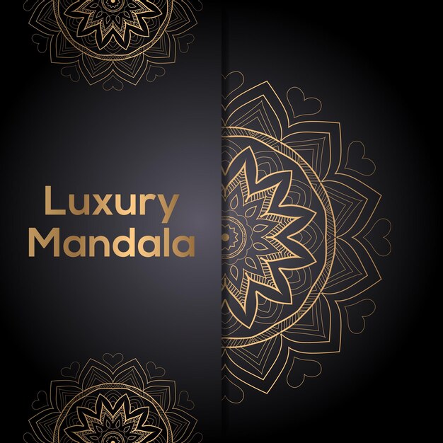 Vector luxury-background-ornamental-mandala-design