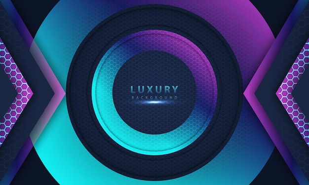 Luxury background overlap layer on dark space