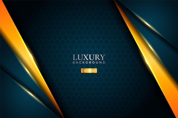 Luxury Background Overlapped Diagonal Elegant Green with Shiny Golden