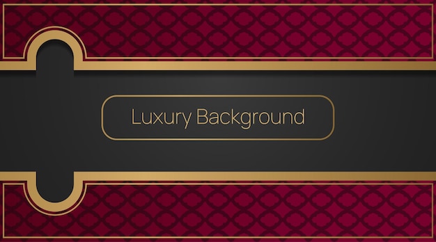 Luxury background vector gold and dark color