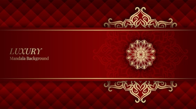 Luxury background with golden mandala