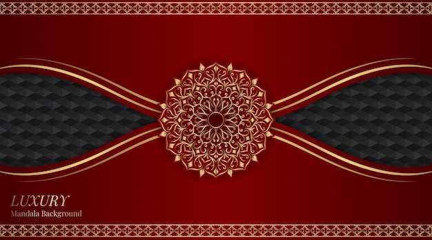 Luxury background with golden mandala