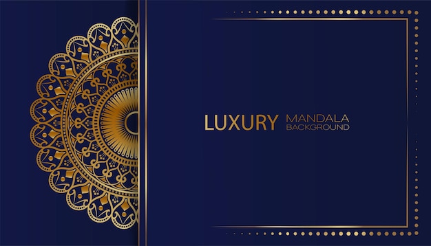 Luxury background with golden mandala