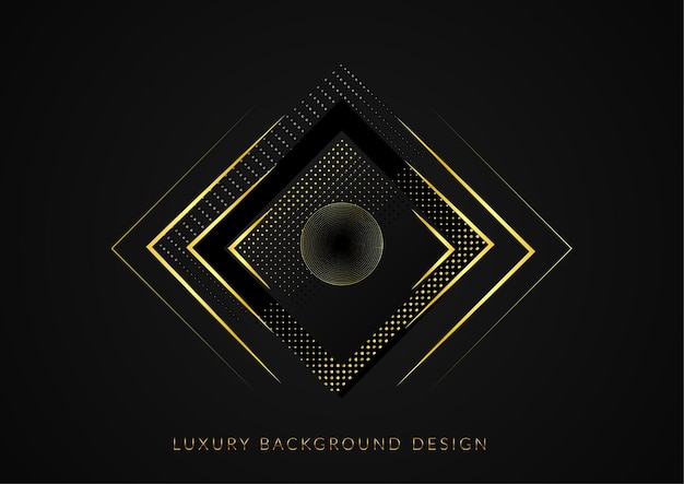 Luxury Background with golden text on Dark Background