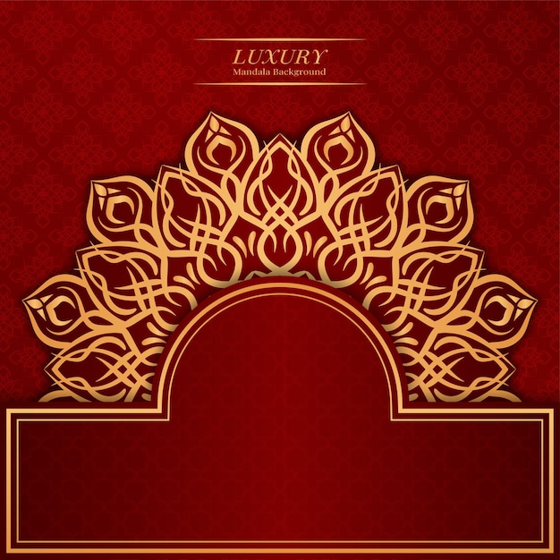 Luxury background with mandala ornament