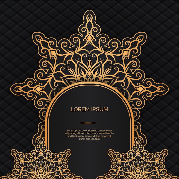 Luxury background with mandala ornament