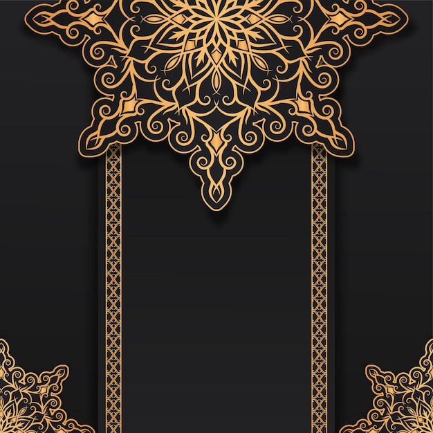 Luxury background with mandala ornament