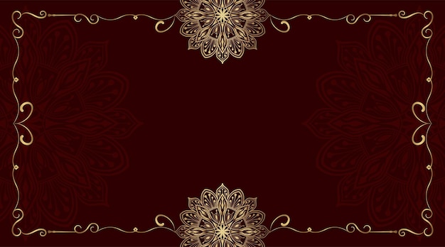 Luxury background with mandala ornament