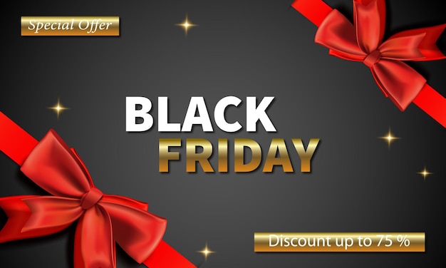 luxury banner black friday sale template ideal for promotion, advertisement, poster, web design, etc