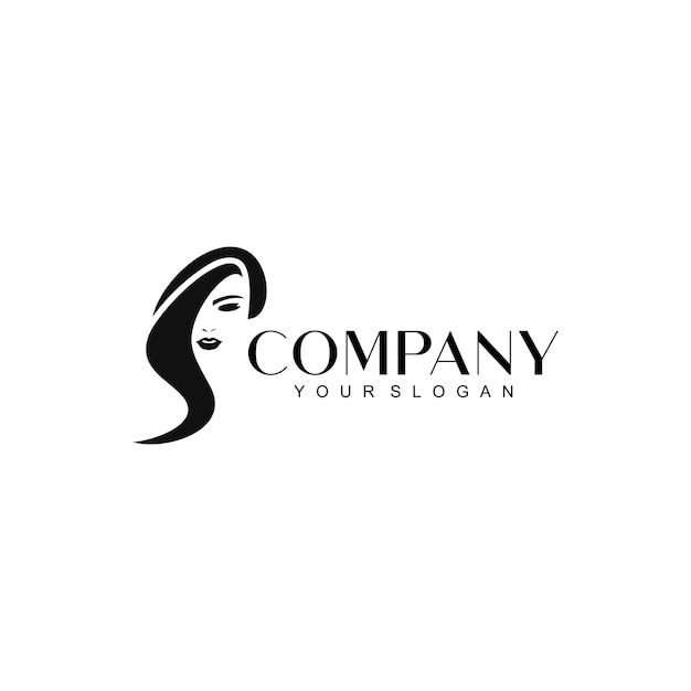 Luxury beauty hair style salon logo design