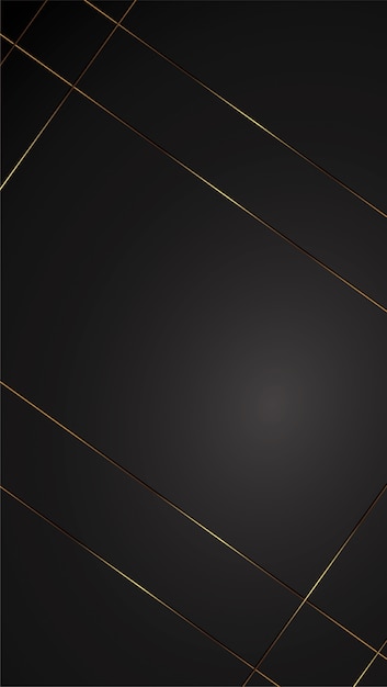 Luxury black background banner illustration with gold strip art deco black gradient