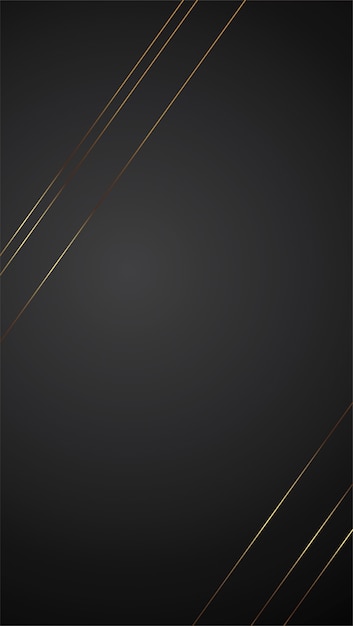 Luxury black background banner illustration with gold strip art deco line design