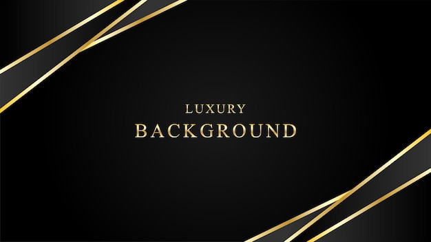 Luxury black background gold gradient design