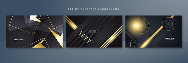 Vector luxury black and gold background