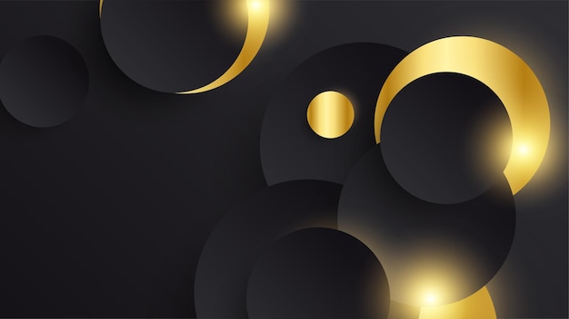 Luxury black and gold background