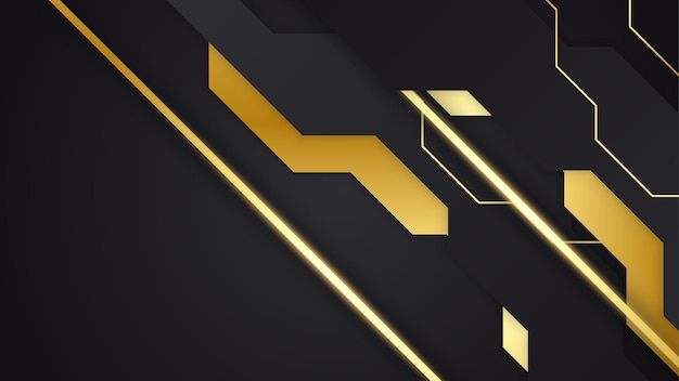 Luxury black and gold background