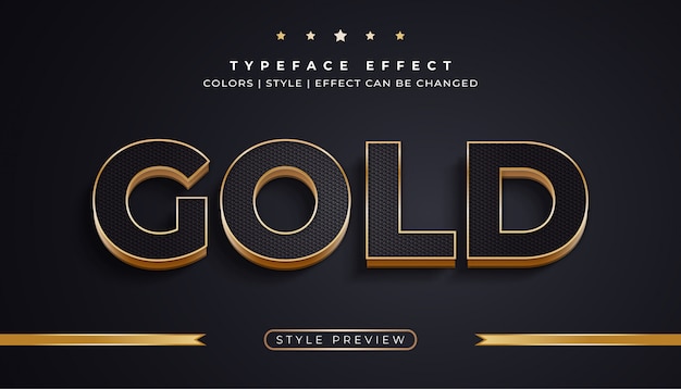 Luxury Black and Gold Text  with  Effects