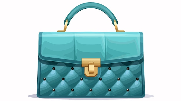 Vector luxury blue green women bag vector illustration