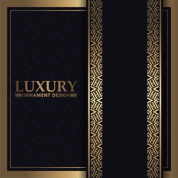 Luxury border ornament pattern background