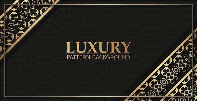 Luxury border ornament pattern background