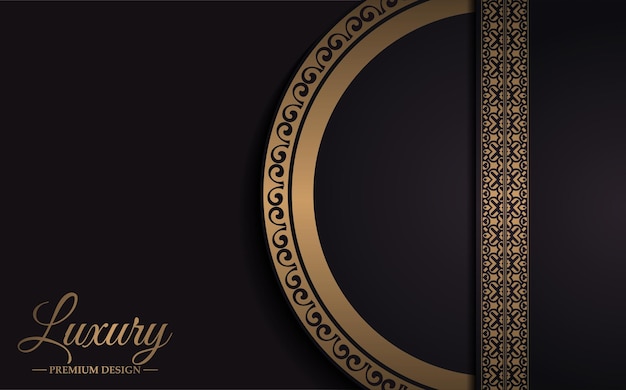 Luxury border ornament pattern background