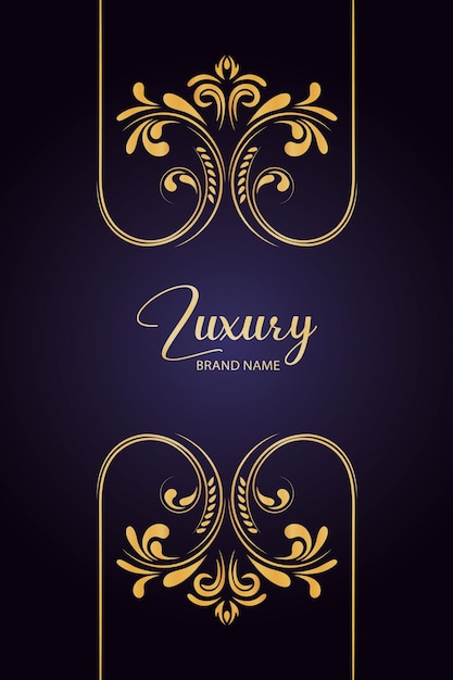 Luxury brand design Vector