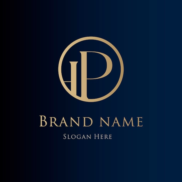 Luxury brand gold logo