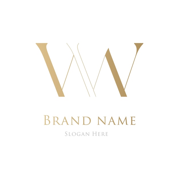 Luxury brand gold logo