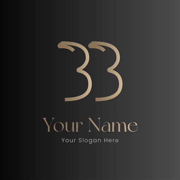 Luxury brand gold logo