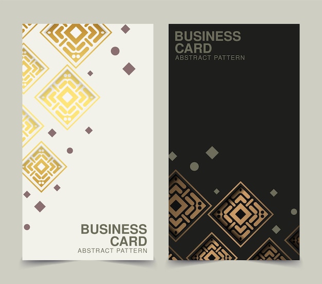 Luxury business card abstract colorful pattern