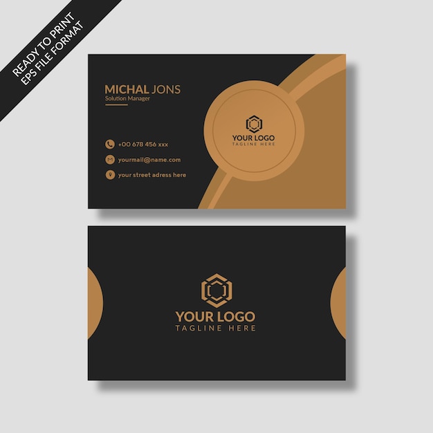 Luxury business card template in Vector format