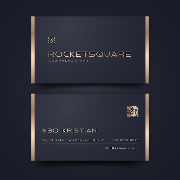 Vector luxury business card template