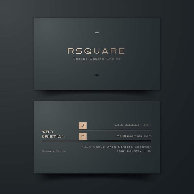 Luxury business card template