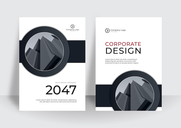 Vector luxury business cover design template. corporate annual report or modern presentation concept