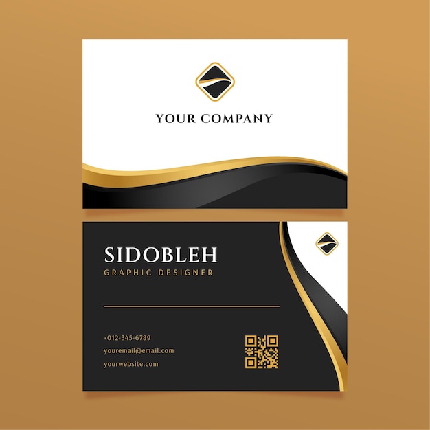 Luxury business identity cards template