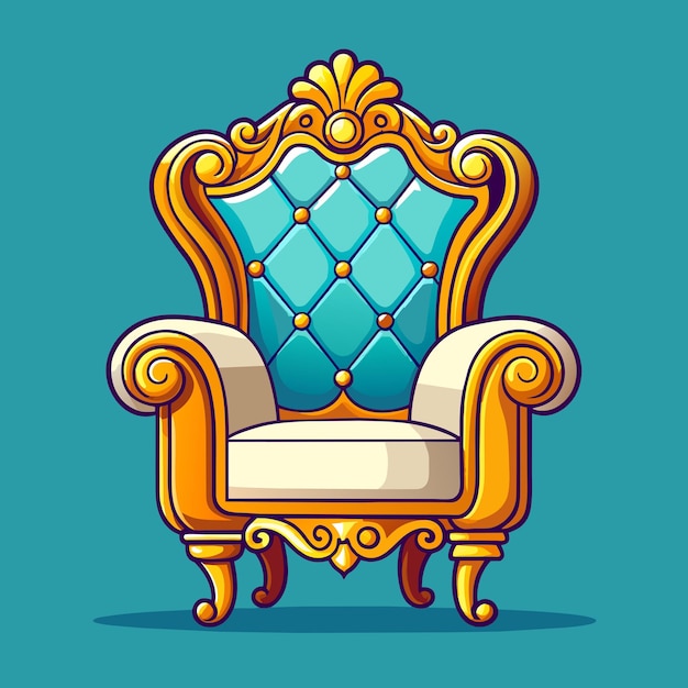 luxury chair vector