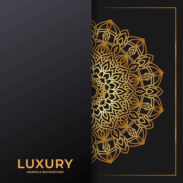 Luxury circular pattern mandala background