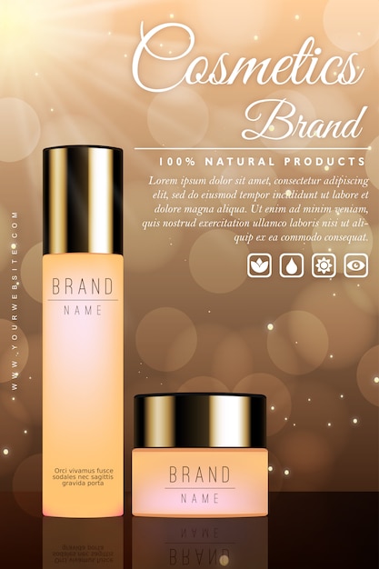 Luxury Cosmetic Advertisement Banner