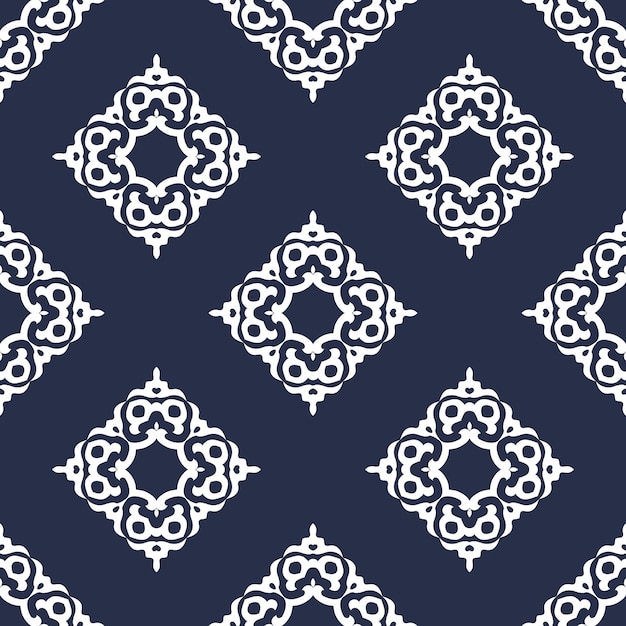 Luxury damask seamless motif ornaments