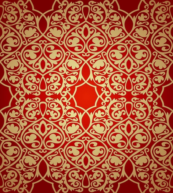 Luxury damask seamless motif Vector