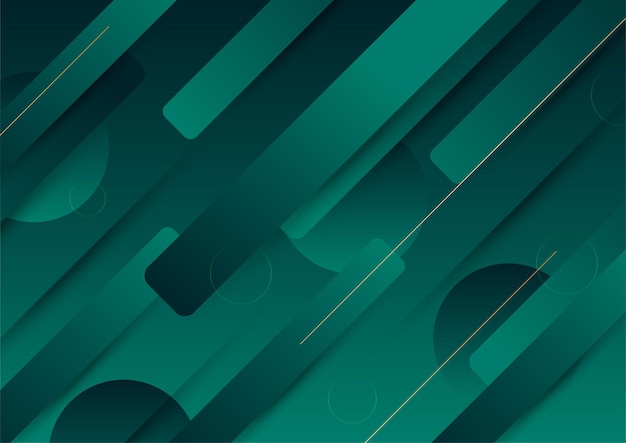 Luxury dark green and gold abstract background