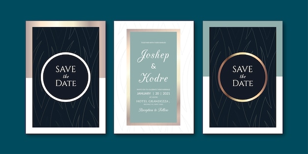 Luxury dark invitation template