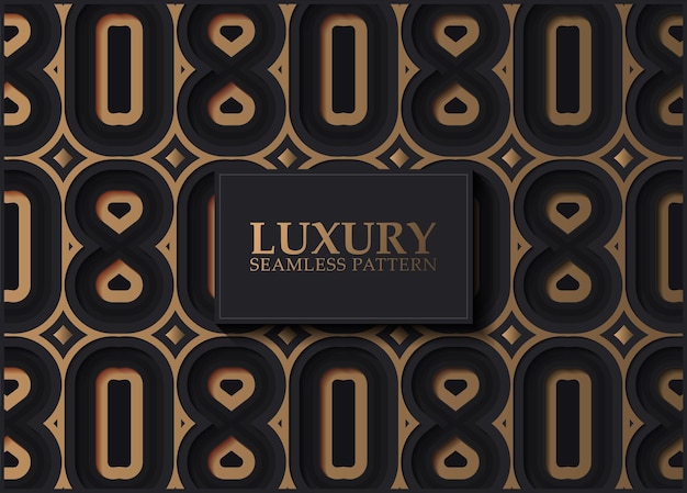 Luxury dark seamless pattern background