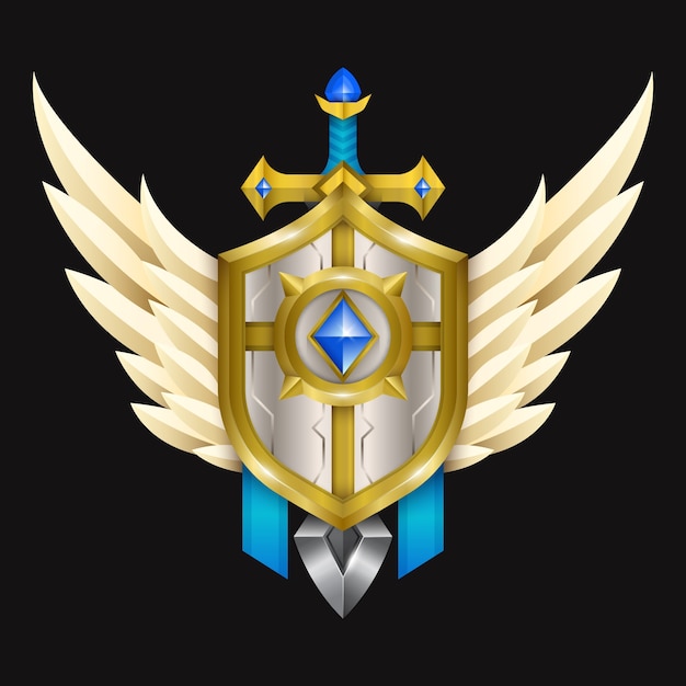 Vector luxury design for emblem game